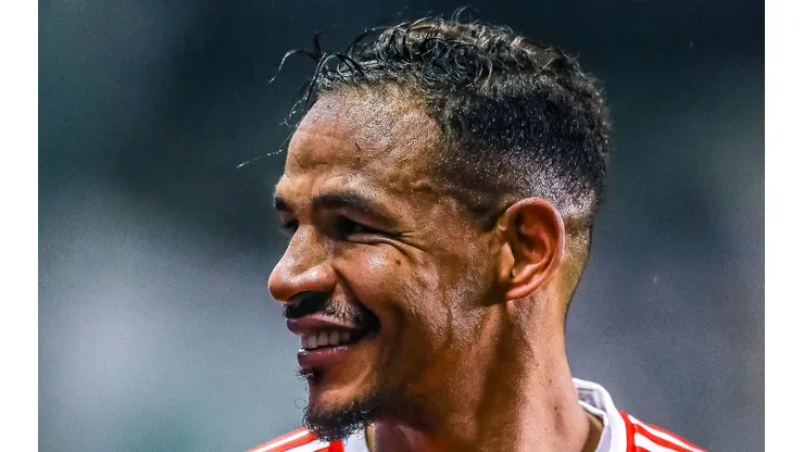 Fernando jogador do Internacional durante partida contra o Juventude no estadio Alfredo Jaconi pelo campeonato Copa Do Brasil 2024.