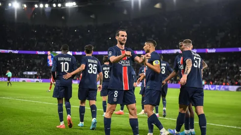 PSG comemora gol (Abaca Press / Alamy Stock Photo)