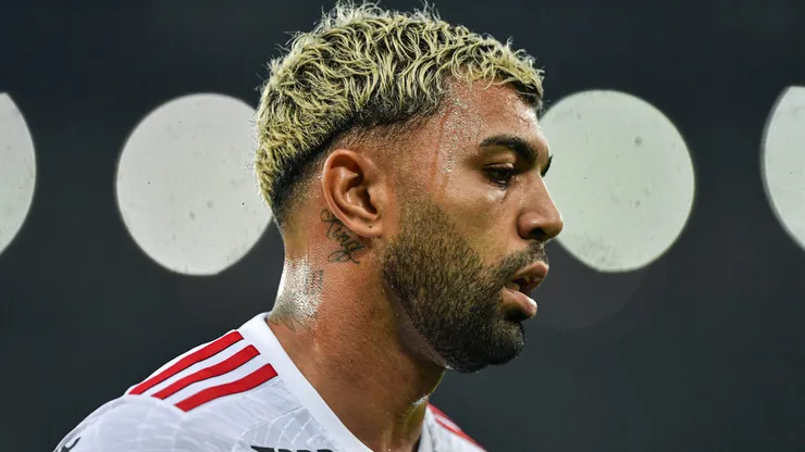 Gabigol jogador do Flamengo durante partida contra o Vasco no estadio Maracana pelo campeonato Brasileiro A 2024. Notícia sobre o centroavante acabou de surgir