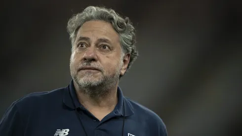 Júlio Casares presidente do São Paulo antes da partida contra o Flamengo no estádio Maracanã pelo campeonato Brasileiro A 2024. Foto: Jorge Rodrigues/AGIF