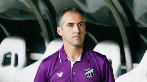 Léo Condé, técnico do Ceará, durante partida contra o Botafogo-SP na Arena Castelão, pelo Campeonato Brasileiro da Série B.