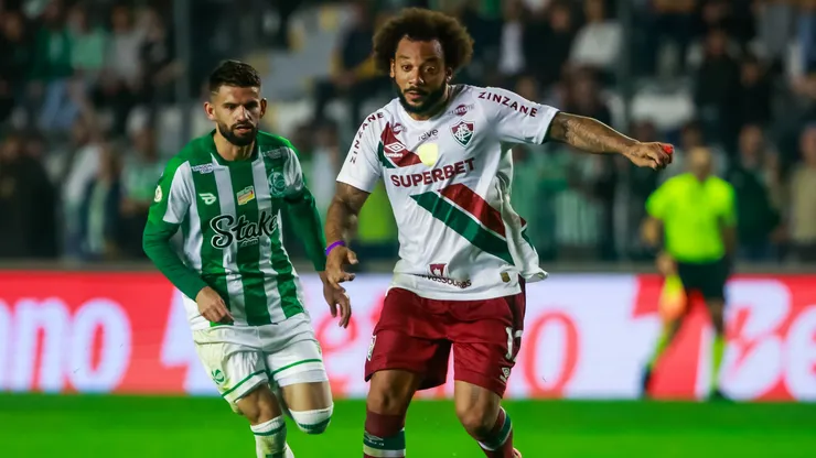 Marcelo jogador do Fluminense durante partida contra o Juventude no estádio Alfredo Jaconi pelo campeonato Copa Do Brasil 2024. Foto: Luiz Erbes/AGIF