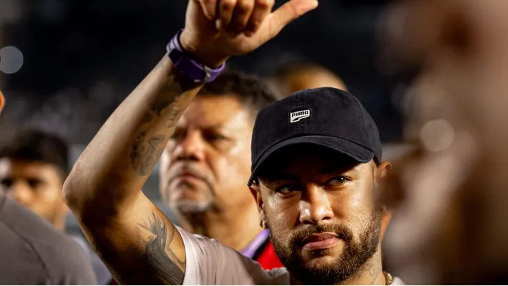 Neymar na Vila Belmiro.