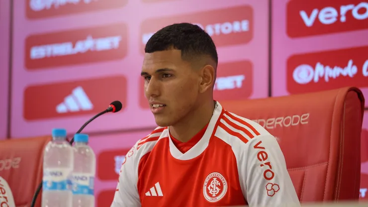 Apresentação de Braian Aguirre. Foto Ricardo Duarte/Internacional