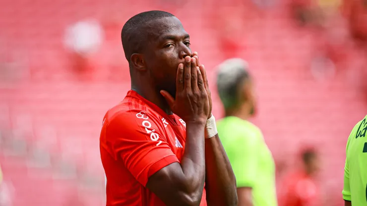 Enner Valencia, jogador do Internacional, em partida contra o Ypiranga, no Beira-Rio pelo Campeonato Gaucho.
