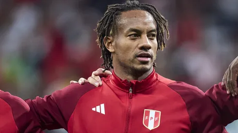 André Carrillo antes de amistoso contra o Marrocos em 2023.