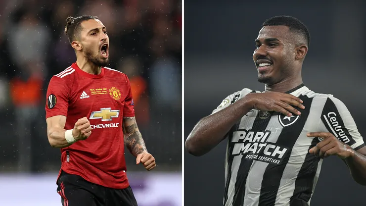 Foto 1: Photo by Maja Hitij/Getty Images / Foto 2: Thiago Ribeiro/AGIF - Alex Telles e Cuiabano devem brigar por titularidade no Botafogo.