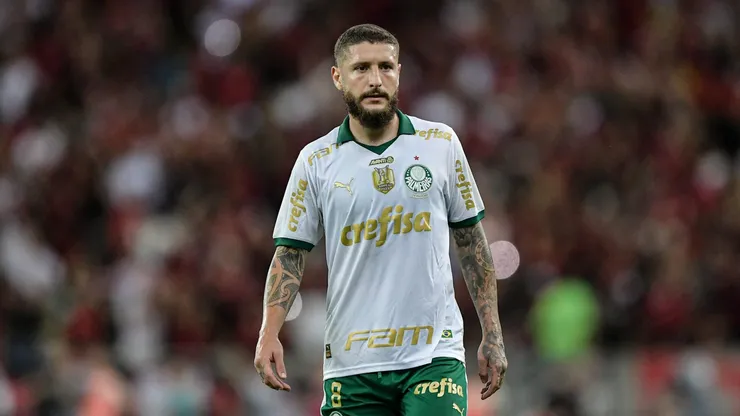 Ze Rafael jogador do Palmeiras durante partida contra o Flamengo (Foto: Thiago Ribeiro/AGIF)