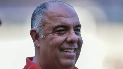 Marcos Braz dirigente do Flamengo antes da partida contra o Atletico-GO (Foto: Thiago Ribeiro/AGIF)