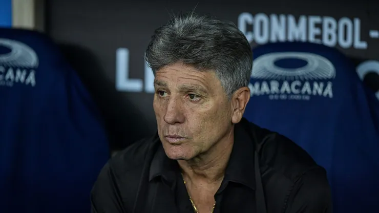 Renato Portaluppi técnico do Gremio durante partida contra o Fluminense pela Libertadores 2024. Foto: Thiago Ribeiro/AGIF