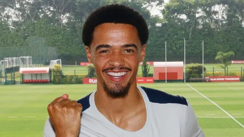 Jamal Lewis chega para disputar posição – Foto: Rubens Chiri / São Paulo FC