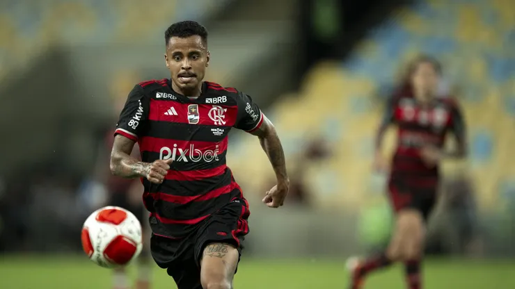 Allan jogador do Flamengo durante partida contra o Nova Iguacu no estadio Maracana pelo campeonato Carioca 2024.