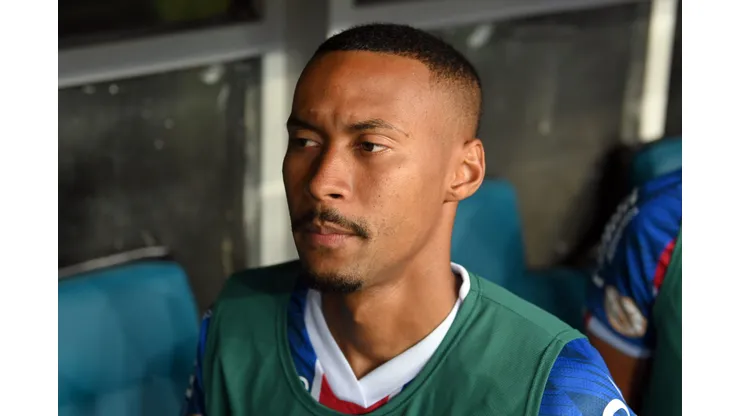 Ademir durante confronto contra o Fortaleza no Brasileirão de 2023.