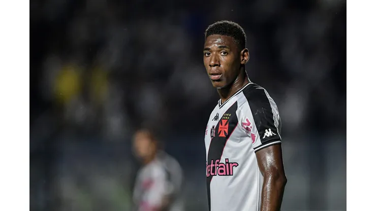 Leo jogador do Vasco durante partida contra o Cuiaba no estadio Sao Januario pelo campeonato Brasileiro A 2024.