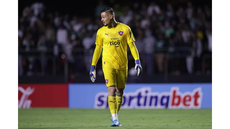 Jean durante confronto contra o Palmeiras na Libertadores de 2023.