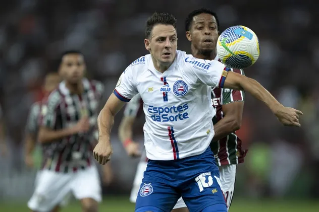 Santiago Arias, jogador do Bahia, durante partida no Maracanã pelo Campeonato Brasileiro 2024. Foto: Jorge Rodrigues/AGIF.