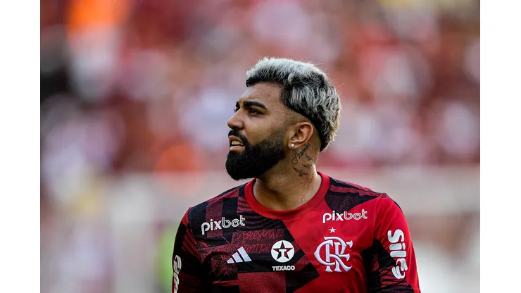 Gabriel Barbosa atuando no Flamengo em 2024