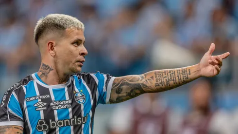 Yeferson Soteldo jogador do Gremio durante partida contra o Juventude no estadio Arena do Gremio pelo campeonato Gaucho 2024.