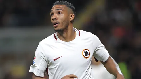 Juan Jesus of AS Roma looks on during the Serie A match between AC Milan and AS Roma at Stadio Giuseppe Meazza on May 7, 2017 in Milan, Italy.