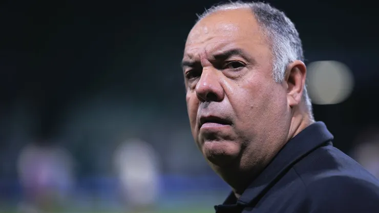 Marcos Braz diretor do Flamengo durante partida contra o Palmeiras no estádio Arena Allianz Parque pelo campeonato Copa Do Brasil 2024. Foto: Ettore Chiereguini/AGIF