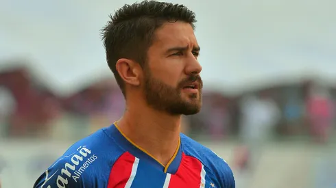 Everaldo, jogador do Bahia durante partida contra o Corinthians no estadio Fonte Nova pelo campeonato Brasileiro A 2024.