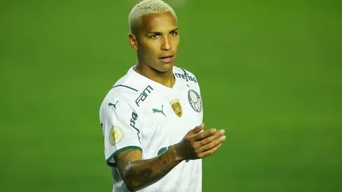 Deyverson jogador do Palmeiras durante partida contra o Juventude no estadio Alfredo Jaconi pelo campeonato Brasileiro A 2021.