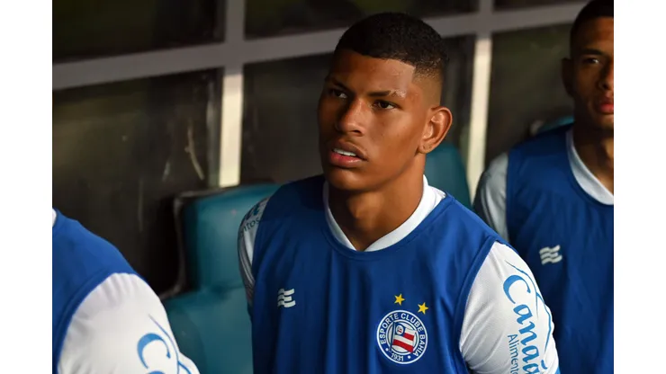 Marcos Victor durante confronto contra o Santos no Brasileirão de 2023.