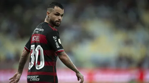 Michael jogador do Flamengo durante partida contra o Bragantino no estádio Maracanã pelo campeonato Brasileiro A 2024. Foto: Jorge Rodrigues/AGIF