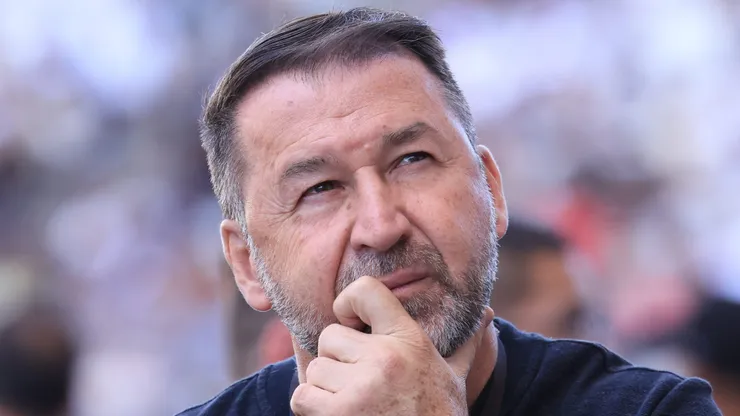 Augusto Melo, presidente do Corinthians, durante partida contra o Juventude, pelo Campeonato Brasileiro.