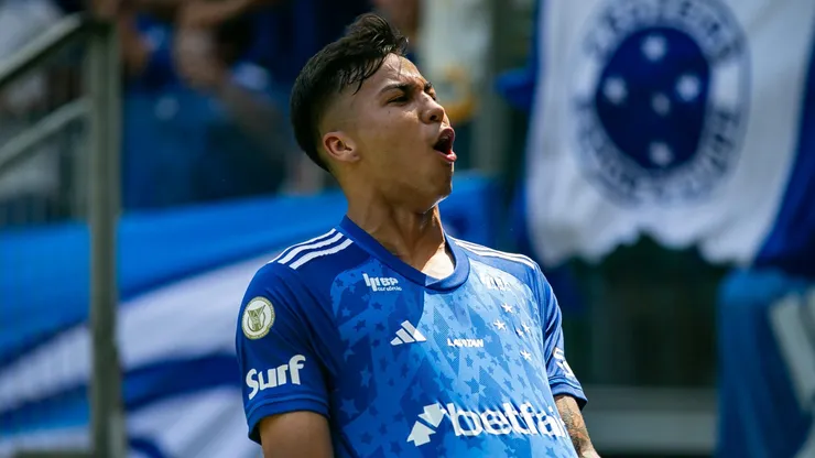 Kaio Jorge, jogador do Cruzeiro, durante partida contra o Atletico-GO, pelo Campeonato Brasileiro.