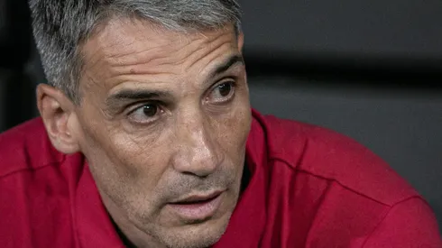 Juan Pablo Vojvoda tecnico do Fortaleza durante partida contra o Atletico-MG no estadio Arena MRV pelo campeonato Brasileiro A 2023.