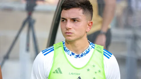 Barreal jogador do Cruzeiro durante partida contra o Vitoria no estadio Mineirao pelo campeonato Brasileiro A 2024.