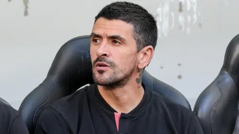 Lucho González técnico do Athletico-PR durante partida contra o Botafogo no estádio Arena da Baixada pelo campeonato Brasileiro A 2024. Foto: Robson Mafra/AGIF