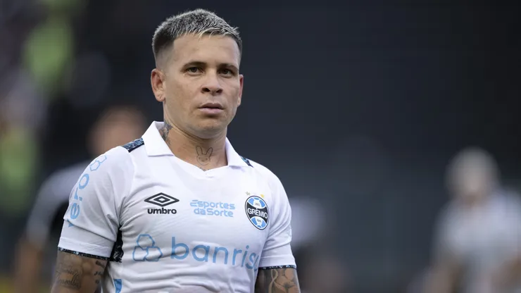 Soteldo jogador do Gremio durante partida contra o Vasco no estadio Sao Januario pelo campeonato Brasileiro A 2024.