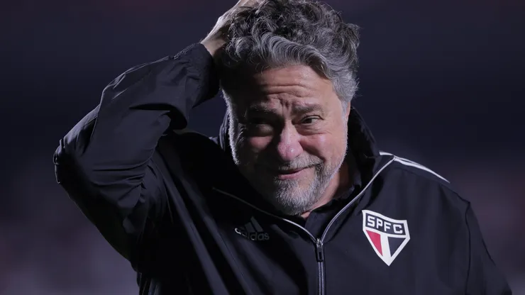 Júlio Casares presidente do São Paulo antes de partida contra o Palmeiras no estádio Morumbi pelo campeonato Copa do Brasil 2023. Foto: Ettore Chiereguini/AGIF