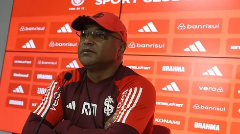 Roger Machado, treinador do Internacional em coletiva sobre o Gre-Nal. Foto Ricardo Duarte/Internacional