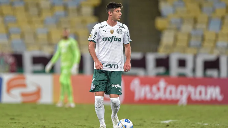 Kuscevic jogador do Palmeiras durante partida contra o Fluminense no estadio Maracana pelo campeonato Brasileiro A 2021. Foto: Thiago Ribeiro/AGIF