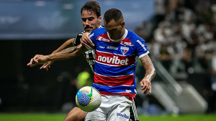 Breno Lopes durante partida no estádio Arena MRV pelo campeonato Brasileiro A 2024. Foto: Fernando Moreno/AGIF