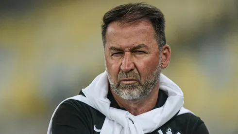 Augusto Melo presidente do Corinthians durante partida contra o Flamengo (Foto: Thiago Ribeiro/AGIF)