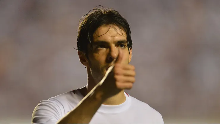 Kaká, quando atuava pelo São Paulo