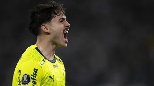 Maurício, jogador do Palmeiras, durante partida contra o Botafogo, pela Copa Libertadores de 2024.