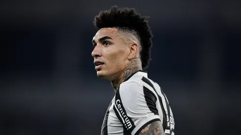 Igor Jesus jogador do Botafogo comemora seu gol durante partida contra o Fortaleza no estadio Engenhao pelo campeonato Brasileiro A 2024.