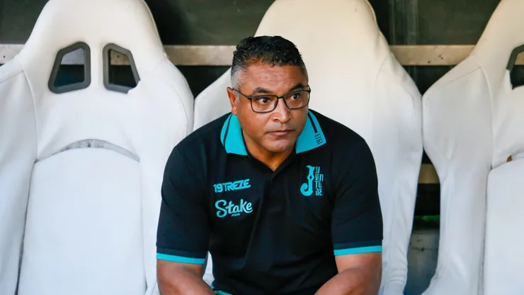 Roger Machado tecnico do Juventude durante partida contra o Fortaleza no estadio Castelao pelo campeonato Brasileiro A 2024.