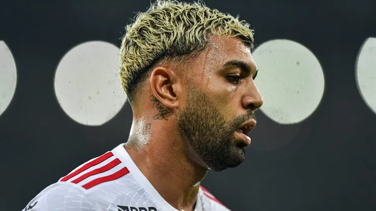 Gabigol jogador do Flamengo durante partida contra o Vasco no estadio Maracana pelo campeonato Brasileiro A 2024.