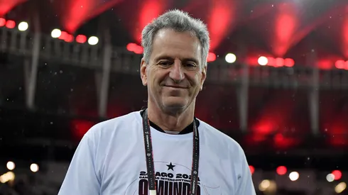 Rodolfo Landim presidente do Flamengo durante partida contra o Bragantino no estádio Maracanã pelo campeonato Brasileiro A 2024. Foto: Thiago Ribeiro/AGIF