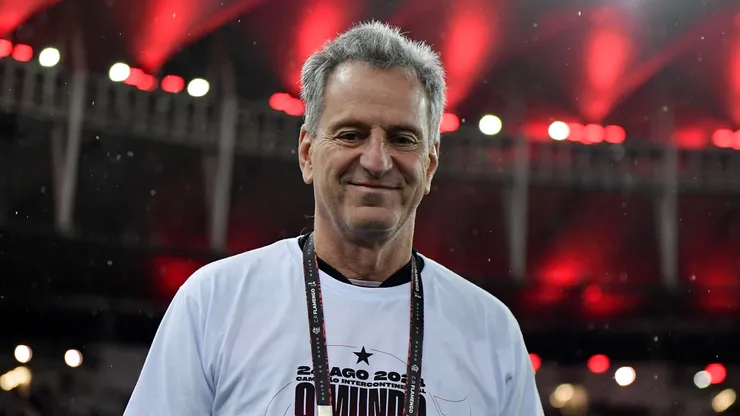 Rodolfo Landim presidente do Flamengo durante partida contra o Bragantino no estádio Maracanã pelo campeonato Brasileiro A 2024. Foto: Thiago Ribeiro/AGIF
