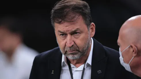 Augusto Melo presidente do Corinthians durante partida contra o Grêmio no estádio Arena Corinthians pelo campeonato Brasileiro A 2024. Foto: Ettore Chiereguini/AGIF
