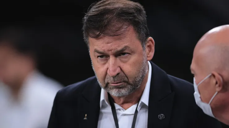 Augusto Melo presidente do Corinthians durante partida contra o Grêmio no estádio Arena Corinthians pelo campeonato Brasileiro A 2024. Foto: Ettore Chiereguini/AGIF