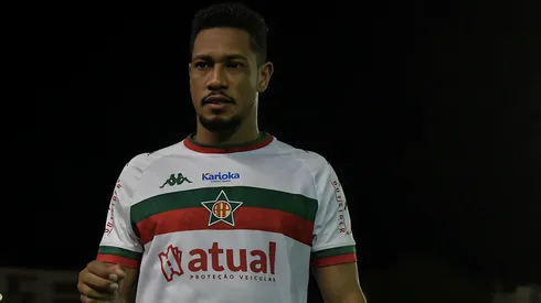 Hernane Brocador jogador do Portuguesa durante partida contra o Cuiabá no estádio Luso Brasileiro pelo campeonato Copa Do Brasil 2024.