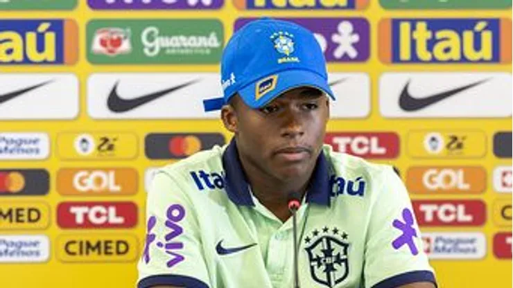 Endrick, ex-Palmeiras, na Seleção. Fotos: Joilson Marconne / CBF